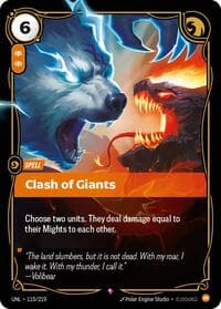 Clash of Giants - Unleashed - Riftbound: League of Legends Trading Card Game card