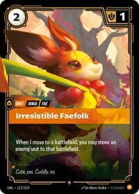 Irresistible Faefolk - Unleashed - Riftbound: League of Legends Trading Card Game card
