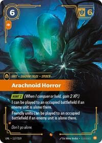 Arachnoid Horror - Unleashed - Riftbound: League of Legends Trading Card Game card
