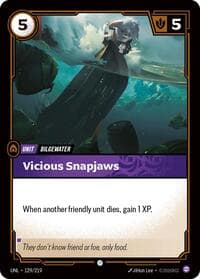 Vicious Snapjaws - Unleashed - Riftbound: League of Legends Trading Card Game card