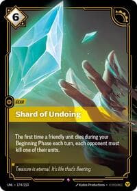 Shard of Undoing - Unleashed - Riftbound: League of Legends Trading Card Game card