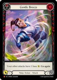 Gentle Breeze (Red) (Extended Art) - Compendium of Rathe - Flesh and Blood TCG card