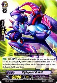 Highspeed, Brakki - BT01: Descent of the King of Knights - Cardfight Vanguard card