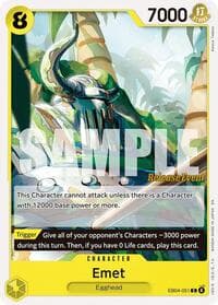 Emet - Adventure on Kami's Island Release Event Cards - One Piece Card Game card