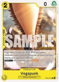 Vegapunk - Adventure on Kami's Island Release Event Cards - One Piece Card Game card