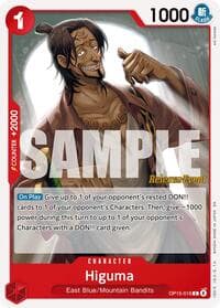 Higuma - Adventure on Kami's Island Release Event Cards - One Piece Card Game card