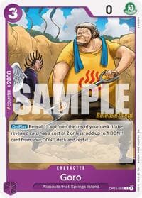 Goro - Adventure on Kami's Island Release Event Cards - One Piece Card Game card