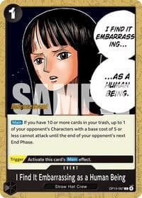 I Find It Embarrassing as a Human Being - Adventure on Kami's Island Release Event Cards - One Piece Card Game card