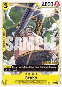 Genbo - Adventure on Kami's Island Release Event Cards - One Piece Card Game card
