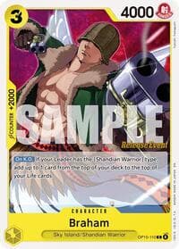 Braham - Adventure on Kami's Island Release Event Cards - One Piece Card Game card