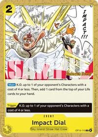 Impact Dial - Adventure on Kami's Island Release Event Cards - One Piece Card Game card