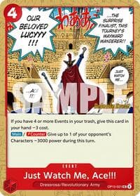 Just Watch Me, Ace!!! - Adventure on Kami's Island Release Event Cards - One Piece Card Game card