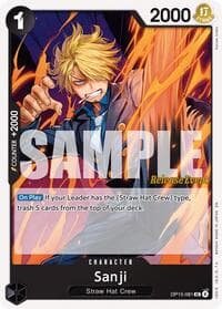 Sanji (OP15-081) - Adventure on Kami's Island Release Event Cards - One Piece Card Game card