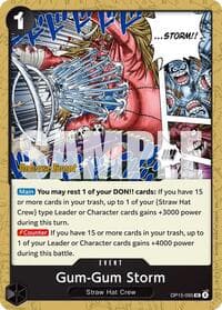 Gum-Gum Storm - Adventure on Kami's Island Release Event Cards - One Piece Card Game card