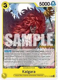 Kalgara - Adventure on Kami's Island Release Event Cards - One Piece Card Game card
