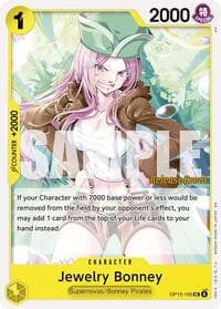 Jewelry Bonney (OP15-105) - Adventure on Kami's Island Release Event Cards - One Piece Card Game card