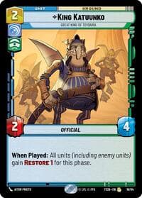 King Katuunko - Great King of Toydaria - Twin Suns - Star Wars: Unlimited card