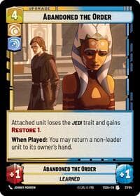 Abandoned the Order - Twin Suns - Star Wars: Unlimited card