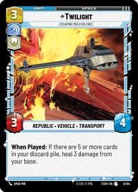 Twilight - Escaping Malevolence - Twin Suns - Star Wars: Unlimited card