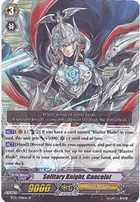 Solitary Knight, Gancelot (SP) - BT01: Descent of the King of Knights - Cardfight Vanguard card