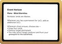 Event Horizon (Black Lotus Unknown Planechase) - Oversize Cards - Magic: The Gathering card