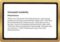 Omenpath Instability (Black Lotus Unknown Planechase) - Oversize Cards - Magic: The Gathering card