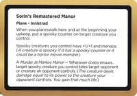 Sorin's Remastered Manor (Black Lotus Unknown Planechase) - Oversize Cards - Magic: The Gathering card
