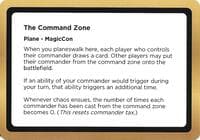 The Command Zone (Black Lotus Unknown Planechase) - Oversize Cards - Magic: The Gathering card