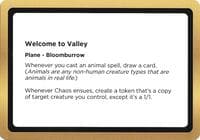 Welcome to Valley (Black Lotus Unknown Planechase) - Oversize Cards - Magic: The Gathering card