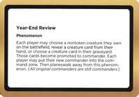 Year-End Review (Black Lotus Unknown Planechase) - Oversize Cards - Magic: The Gathering card