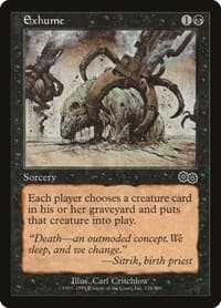 Exhume - Urza's Saga - Magic: The Gathering card