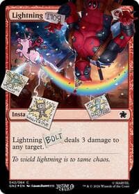 Lightning Bolt (042) (Pool Party Foil) - Secret Lair Drop Series - Magic: The Gathering card
