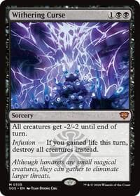 Withering Curse - Secrets of Strixhaven - Magic: The Gathering card