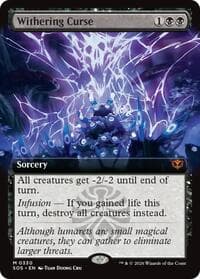 Withering Curse (Extended Art) - Secrets of Strixhaven - Magic: The Gathering card