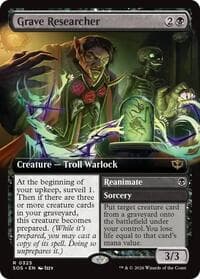 Grave Researcher (Extended Art) - Secrets of Strixhaven - Magic: The Gathering card