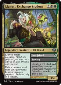 Lluwen, Exchange Student - Secrets of Strixhaven - Magic: The Gathering card