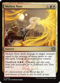 Molten Note - Secrets of Strixhaven - Magic: The Gathering card