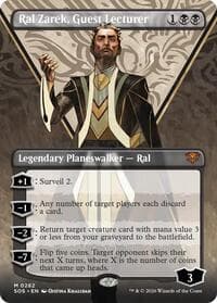 Ral Zarek, Guest Lecturer (Borderless) - Secrets of Strixhaven - Magic: The Gathering card