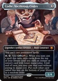 Codie, Vociferous Codex (Borderless) - Special Guests - Magic: The Gathering card