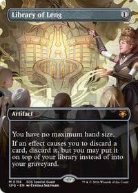 Library of Leng (Borderless) - Special Guests - Magic: The Gathering card