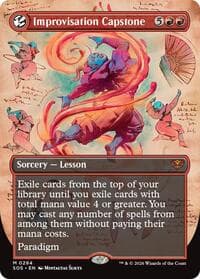 Improvisation Capstone (Borderless) - Secrets of Strixhaven - Magic: The Gathering card