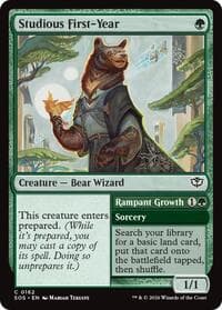 Studious First-Year - Secrets of Strixhaven - Magic: The Gathering card