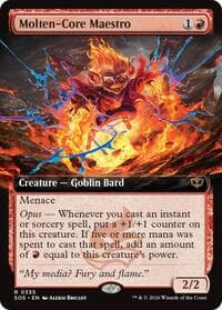 Molten-Core Maestro (Extended Art) - Secrets of Strixhaven - Magic: The Gathering card