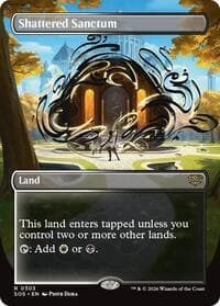 Shattered Sanctum (Borderless) - Secrets of Strixhaven - Magic: The Gathering card