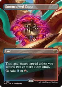 Stormcarved Coast (Borderless) - Secrets of Strixhaven - Magic: The Gathering card