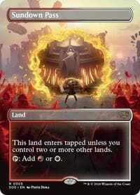 Sundown Pass (Borderless) - Secrets of Strixhaven - Magic: The Gathering card