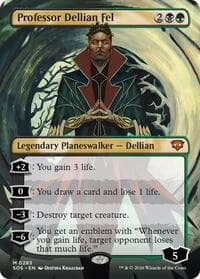 Professor Dellian Fel (Borderless) - Secrets of Strixhaven - Magic: The Gathering card