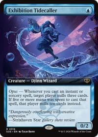 Exhibition Tidecaller (Extended Art) - Secrets of Strixhaven - Magic: The Gathering card