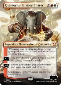 Quintorius, History Chaser (Borderless) - Commander: Secrets of Strixhaven - Magic: The Gathering card
