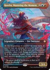Rootha, Mastering the Moment (Borderless) - Commander: Secrets of Strixhaven - Magic: The Gathering card